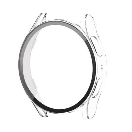 AVIZAR Fuld beskyttelse til Samsung Galaxy Watch 5, 40 mm - Polycarbonat-etui og hærdet glas - Hvid Vit