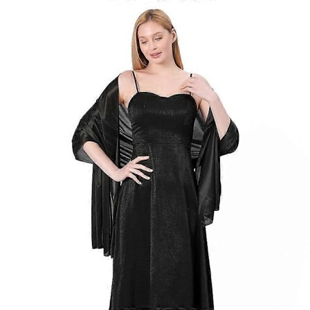 Naisten silkkinen satiini pitkä huivi kääre kevyt yksivärinen iltapuku häähuivi