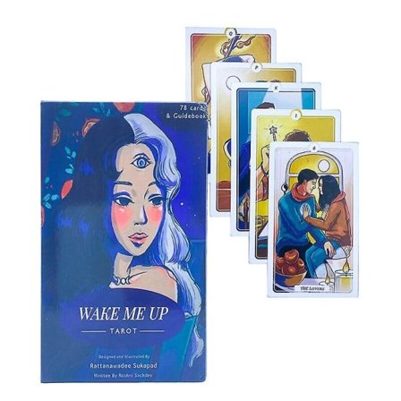 12*7cm Wake Me Up Tarotkort Spådom Lyckoprognos Deck Familjespel Brädspel Nybörjare Kort Spådomsspel Med Manual