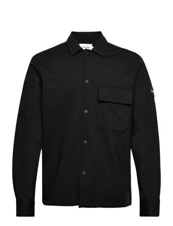 Ecovero Jersey Overshirt Overshirts Svart Calvin Klein