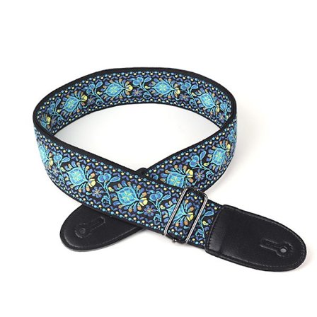 2 stk. folkegitarreimer (blå), klassiske elektriske gitarreimer, barnegitar med etnisk klassisk stil, gitartilbehør