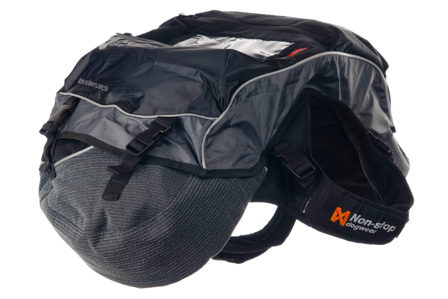 Non-Stop Dogwear - Amundsen-pakke svart/grå 2XS - Hund - Hundetrening & bruksspor - Kløvseler & kløvvesker - ZOO.no