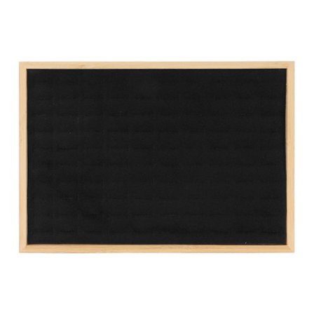 Smykkeskuffeorganisator 100 rum Ringopbevaringsindsats Multifunktionel Sort til smykkebutik messe