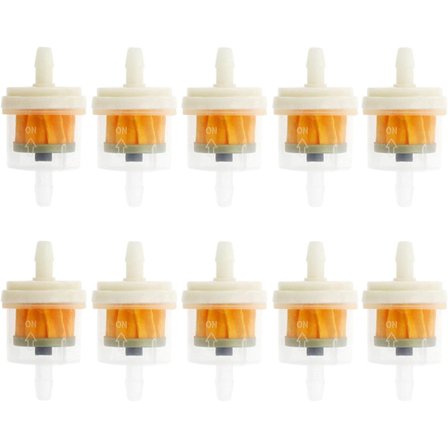 10-pack bränslefilter för gräsklippare mopedfilter