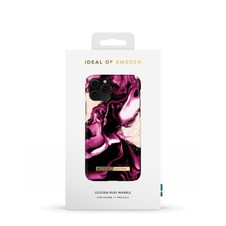 Printed Case iPhone 11P/XS/X Golden Ruby