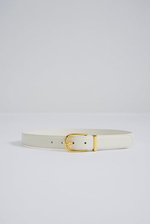 Malina - Charlie läderbälte - 90 - Vanilla