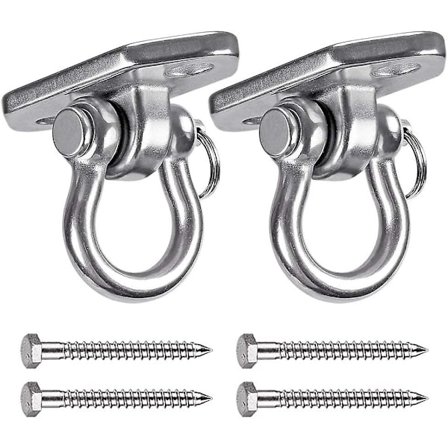 2 kpl 304 ruostumattomasta teräksestä valmistetut kattokoukut seinäasennukseen, koukku hiekkasäkkiin, kuntosaliköysi, riippumatto, keinu