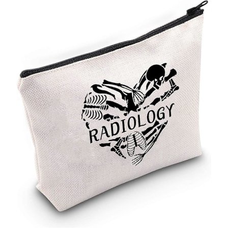 Radiologin lahja sydänradiologian meikkilaukku röntgenhoitajan kosmetiikkalaukku radiologian valmistujaislahja tuleva röntgenhoitaja matkalaukku (