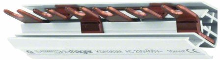 Hager KDN363M Fasskena 3-polig, 10 mm² 6 moduler, Elfördelning & strömförsörjning