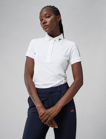 J. Lindeberg Tour Tech Golf Polo - White - L