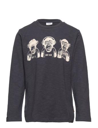 Adam - T-Shirt T-shirts Long-sleeved T-shirts Svart Hust & Claire