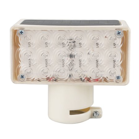 Lysstyrt solcelledrevet blinklys 18led lite ensidig trafikkvarsellys integrert firkantet rødt og blått blinklys