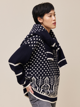 Jean Paul - Gjende genser - Dame - Blå - Gensere & Cardigans - L