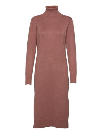 Milasz Roll Neck Long Dress Dresses Knitted Dresses Vaaleanpunainen Saint Tropez