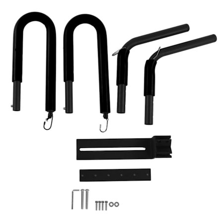 Surfboard cykelholder i aluminiumlegering, vinkeljusterbar, skridsikker motorcykel-surfboardholder, sort