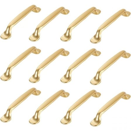 ##/12 stk. gyldne skapknapper Gyldne kjøkkenskapknapper##/