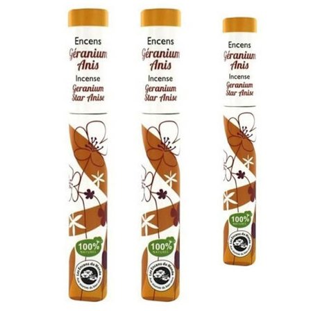 Geranium-anis rökelse 90 pinnar à 30 min