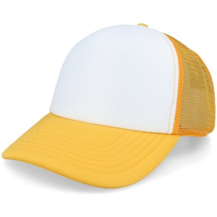 Beechfield - Vintage Foam Sunflower/White Trucker Trucker Yellow Cap - @ Hatstore