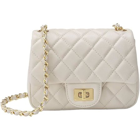Designerväskor Läder Clutch Liten Quiltad Handväska Axelremsväska B