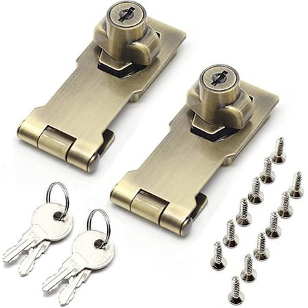 Oven Lukon Solki Riippulukolla Ja Avaimella Sinkkiseos Haka Lukko Riippulukko Haka Laatikon Kaapin Lukot Riippulukko Haka Avainlukko 2kpl