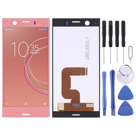 OEM LCD-skjerm for Sony Xperia XZ1 Compact med digitaliserer full montering (svart) [DB]