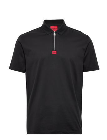Deresom223 Polos Short-sleeved Sort HUGO