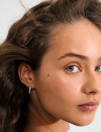 Pilgrim Tatum Medium Hoops Gold-Plated - Gold - ONE SIZE