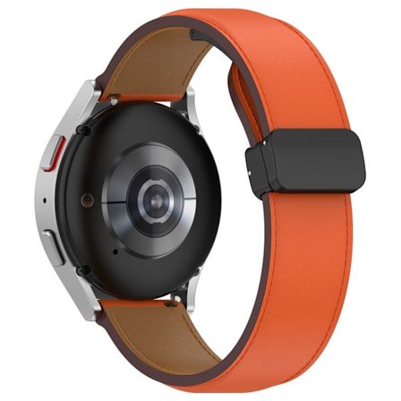 Samsung Galaxy Watch 6 / 6 Classic / 4 (40mm) Armband i äkta läder - Orange