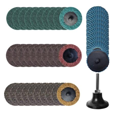 2 tommers 50MM 42 stk polypropylen nylon slipeskive sett sliping og polering