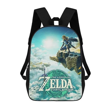 nd of Zelda Tears of The Kingdom Axelremsryggsäck Skolväska Bokväska Mångsidig Laptopryggsäck