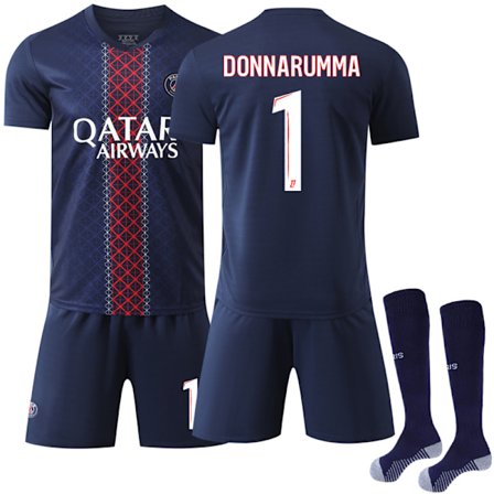 2025-2026 Paris Saint G ermain Børne Hjemmebanetrøje Nr. 1 Donnarumma