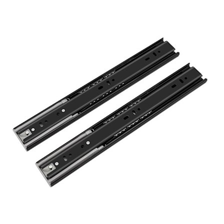 Myktlukkende skuffeskinner, skuffeskinne med fullt uttrekk 20 cm