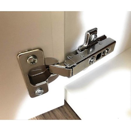 Set med 2 gångjärn och 8 skruvar Kompatibel med Ikea Besta, Fritids och Stuva möbler