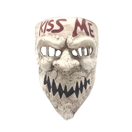 Kiss Me Mask Skrämmande Cosplay-kostymrekvisita För Halloween-fest