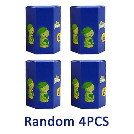 Smiski Blind Box Sunday Series - Yoga & Fitness Minifigur, Selvlysende dekorasjonsdukke for soverom og toalett