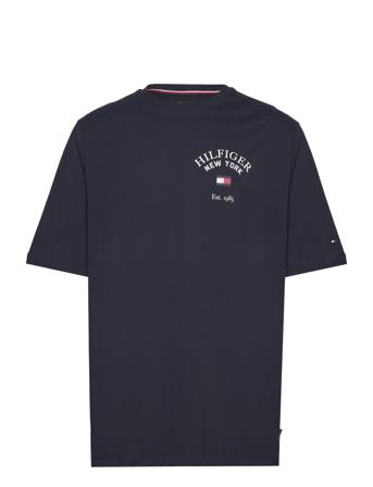 Bt-Arch Varsity Tee-B T-shirts Short-sleeved Marineblå Tommy Hilfiger*Betinget Tilbud