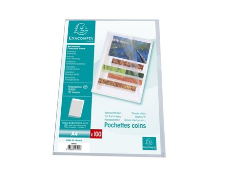 Exacompta Aktmapp A4 0,11mm klar 100/fp - Lyreco - Kontorsmaterial - Mappar och plastfickor - Plastfickor - Öppen överkant