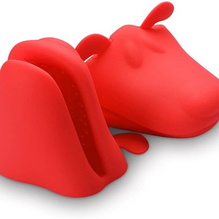 Meijubol Silikone Ovn Tykke Grydeholder Handsker Sæt af 2 (Grøn og Orange) KLB