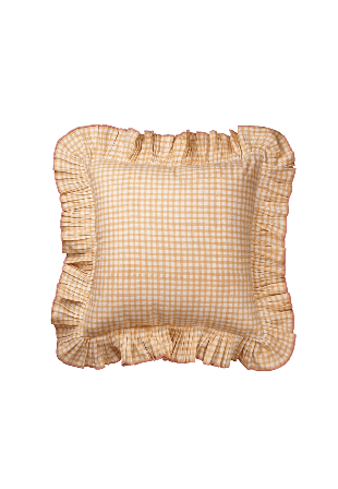 Pick A Poppy Vichy Kuddfodral - 40x40 Cm Kuddar Gul