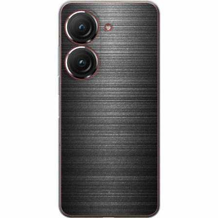 Asus Zenfone 9 Genomskinligt Skal Brushed Metal