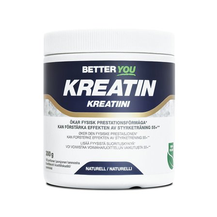 Kreatinmonohydrat Better You Kreatinpulver 300 g Neutral, Naturell - Bodyman.dk