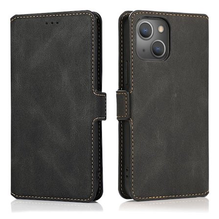 iPhone 15 Plus - Elegant Flip Wallet Skinnfodral