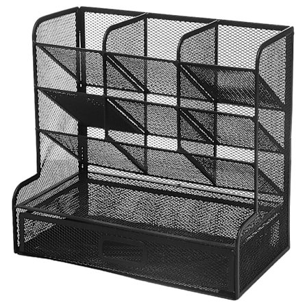 Stasjonær Organizer Metall Penne Organizer Blyant Holder Skrivebord Stasjonær Organizer Metall Oppbevaringsholder