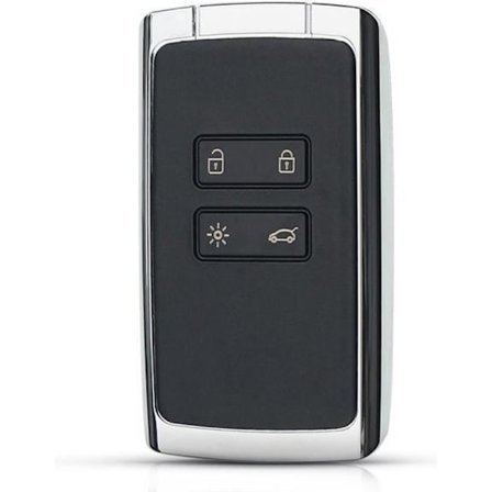 Kort Skift nøgle til Renault Kadjar Megane 4 Espace 5 Clio 5 Koleos 2 Captur 2 Talisman Duster 2 Smartkey - 4 Knapper Phonillico