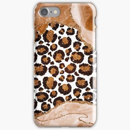 Skal Till Iphone 5/5s Se - Leopard Glitter
