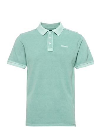 Outwashed Logo Pique Polos Short-sleeved Vihreä Sebago