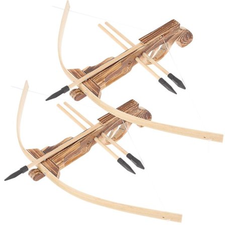 2 sæt børnearmbryst legetøj træ armbryst legetøj børn bue pil legetøj udendørs børn armbryst