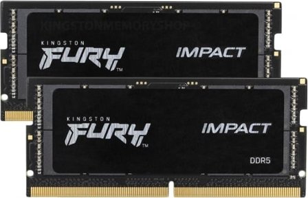 Kingston FURY Impact 16GB 4800MHz DDR5 (2x 8GB) SODIMM CL38-38-38, 1.1V