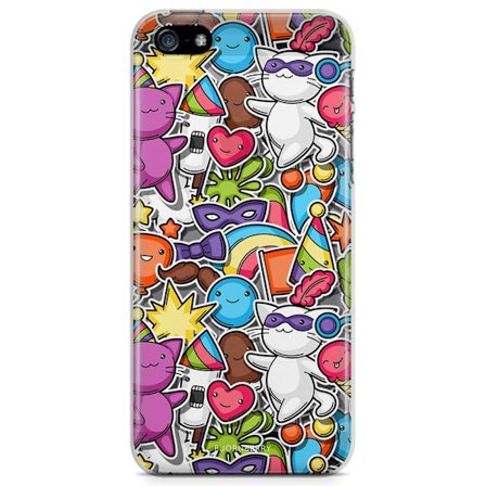 Bjornberry iPhone 5/5S/SE TPU Skal - Klistermärken