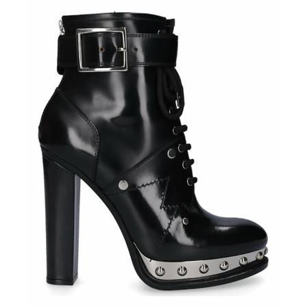 Alexander McQueen, Heeled Boots Zwart, Dames, Maat:38 EU
